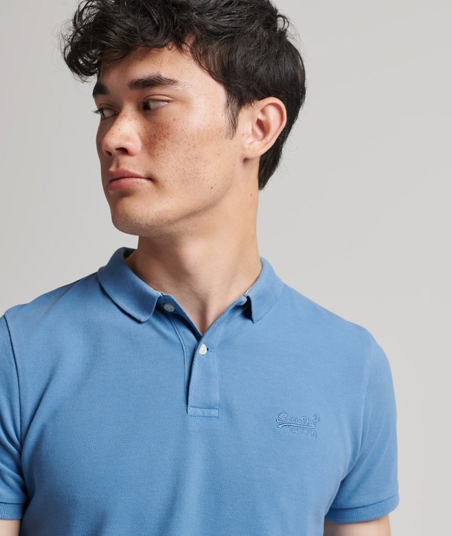 Organic Cotton Vintage Washed Pique Polo