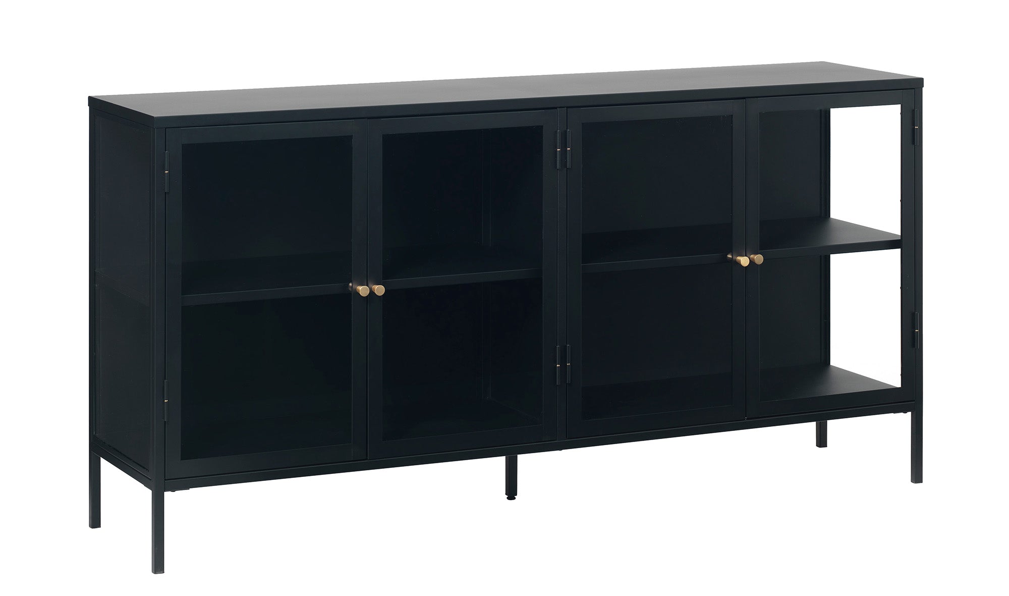 Rebellenclub Dressoir Nimbin - 170 x 85 cm - Zwart