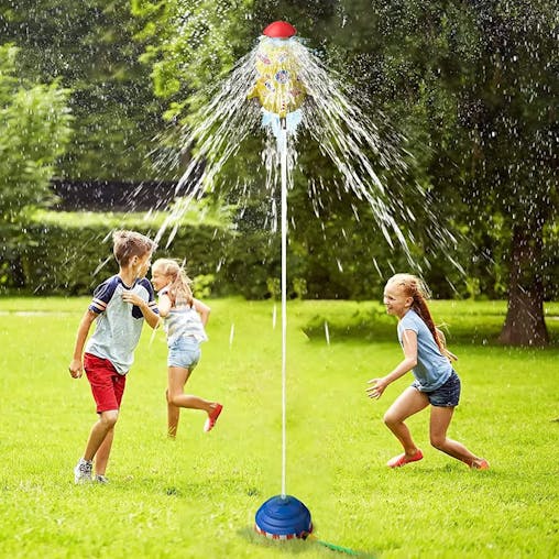 NNEOBA Space Jet Sprinkler Spinning Water Toy for Kids