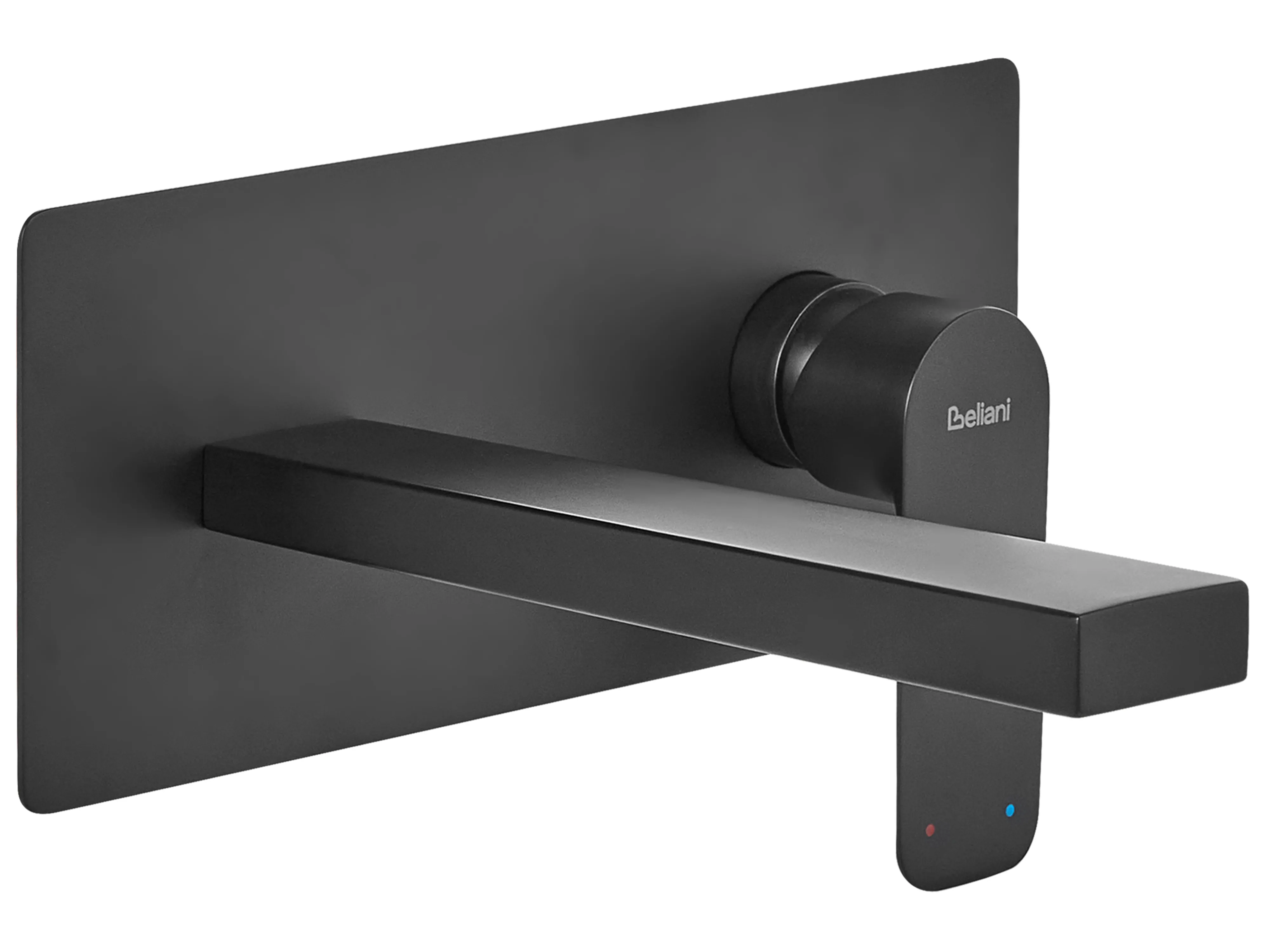 Wall Mounted Basin Mixer Tap DICHATO Brass Black