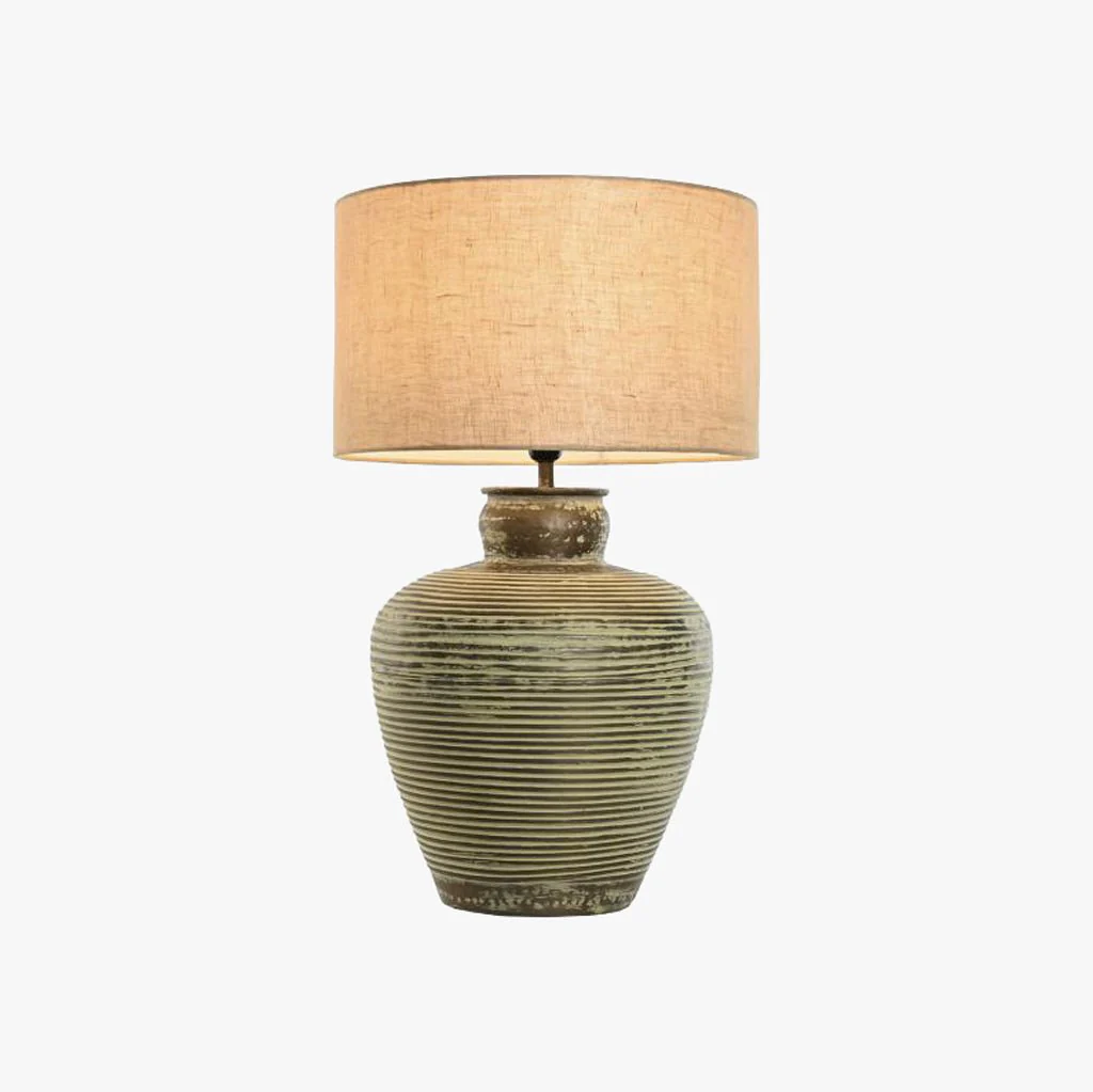 Candeeiro de Mesa Metal Verde 69 cm ÉPICO