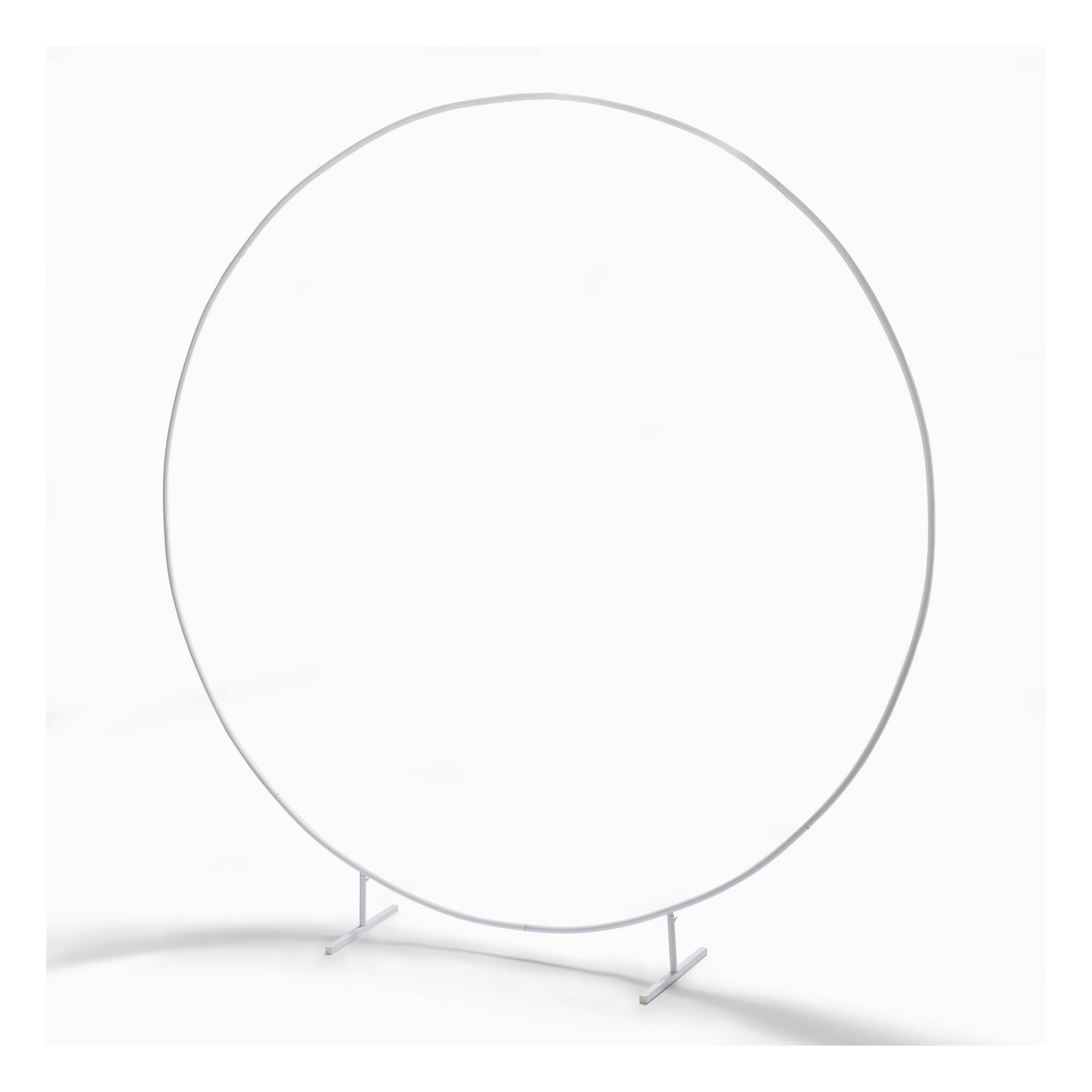White Round Arch Frame 2.4m