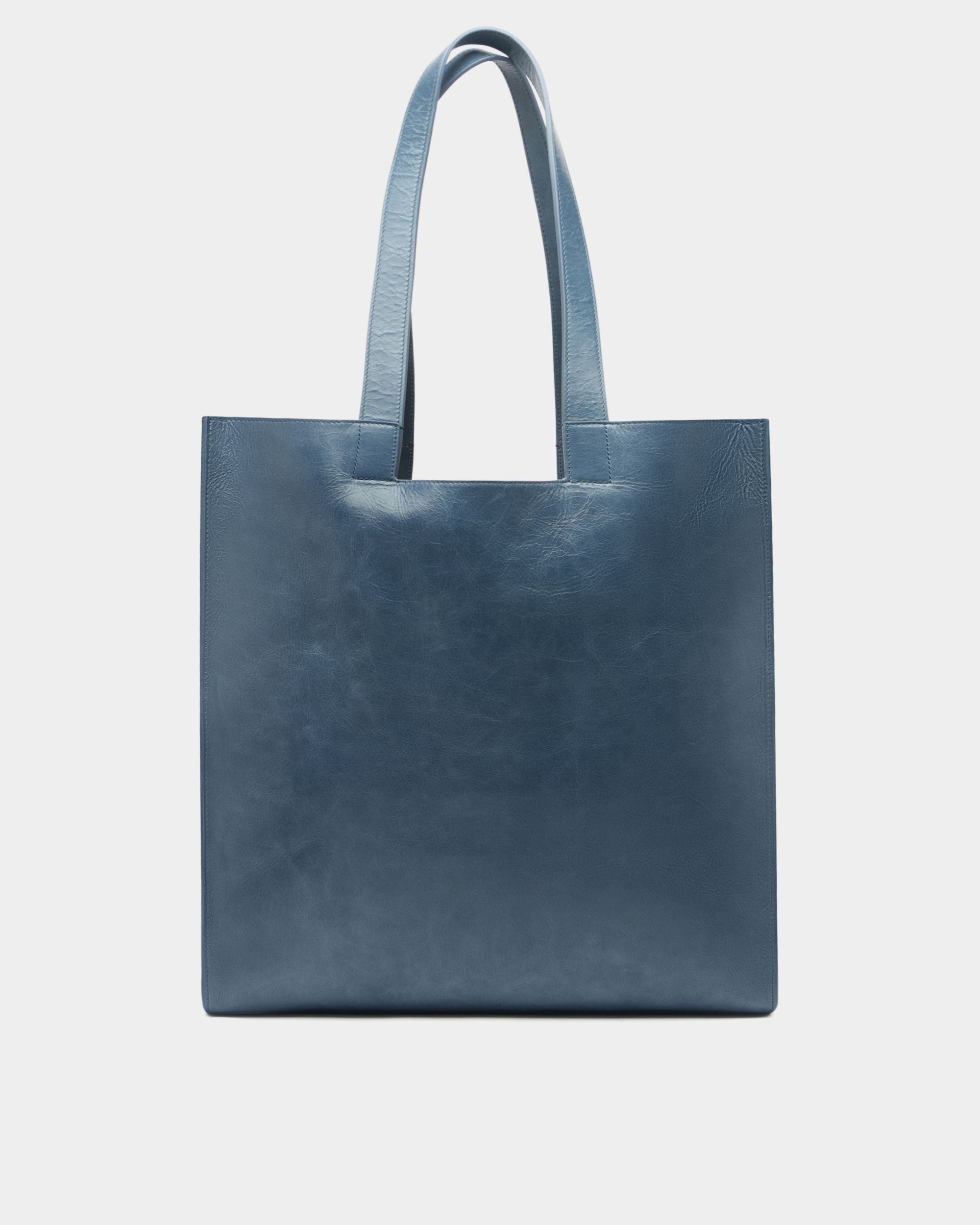 Tote Bag Easy Bally aus Leder in Light Blue