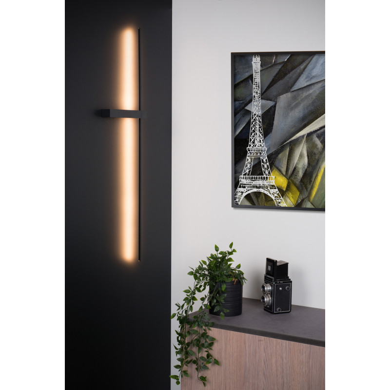 Applique LED Segin noire 10 W LUCIDE