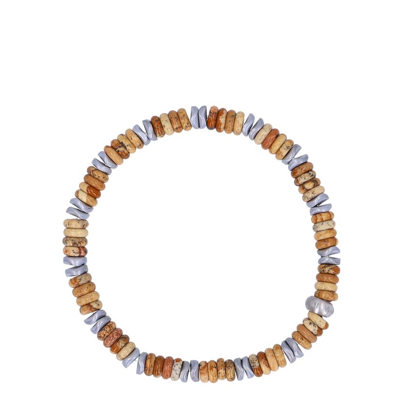 Manfield Beige kralenarmband