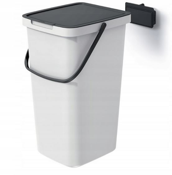 Kosz na śmieci popielaty systema q collect nhw20-427c
