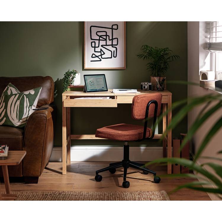 Habitat Eave 2 Drawer Office Desk - Natural