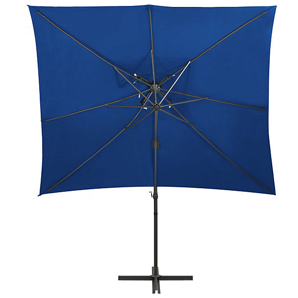 Parasol deporte à double toit bleu Helloshop26