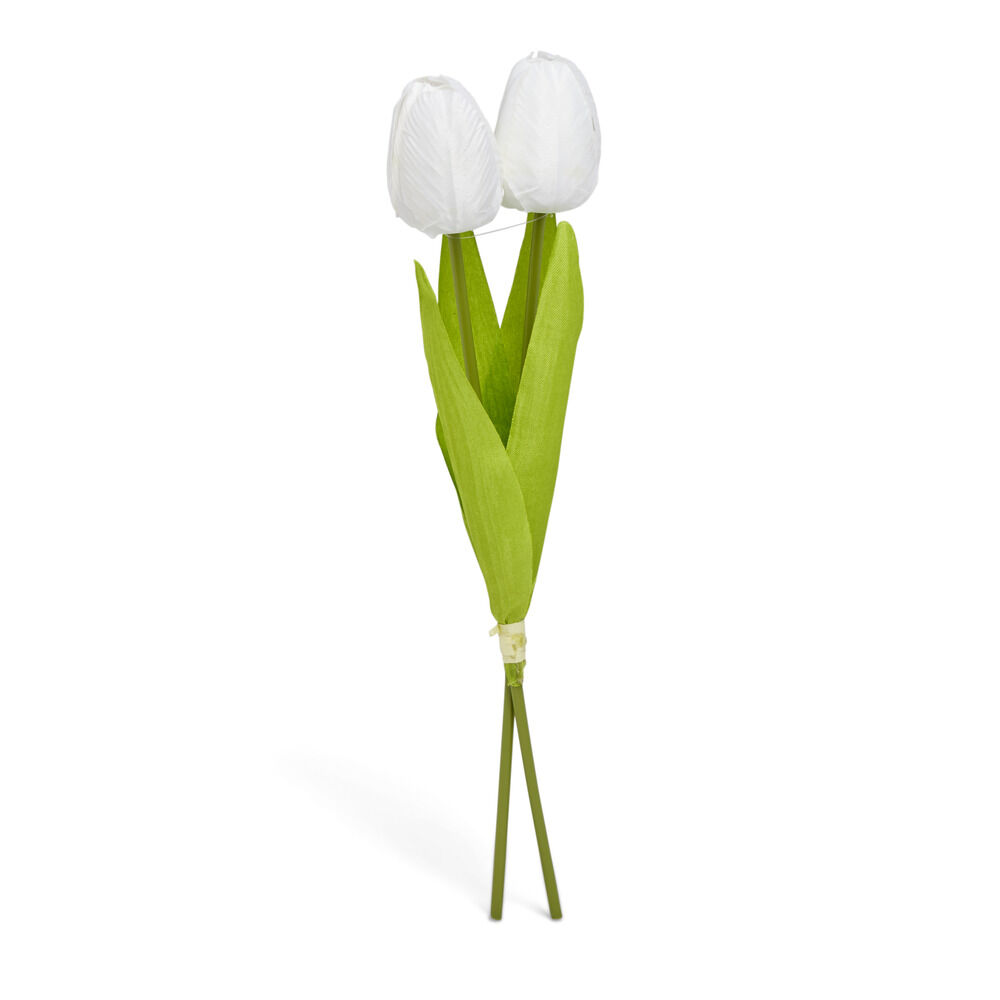 Tulipe artificielle 2 têtes - 3 coloris