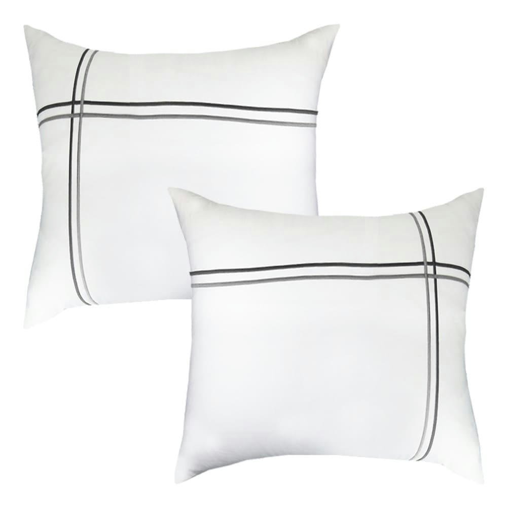 PALAIS CHIC GRIS - Housse de couette satin de coton 120 fils/cm² 65x65 2 taies