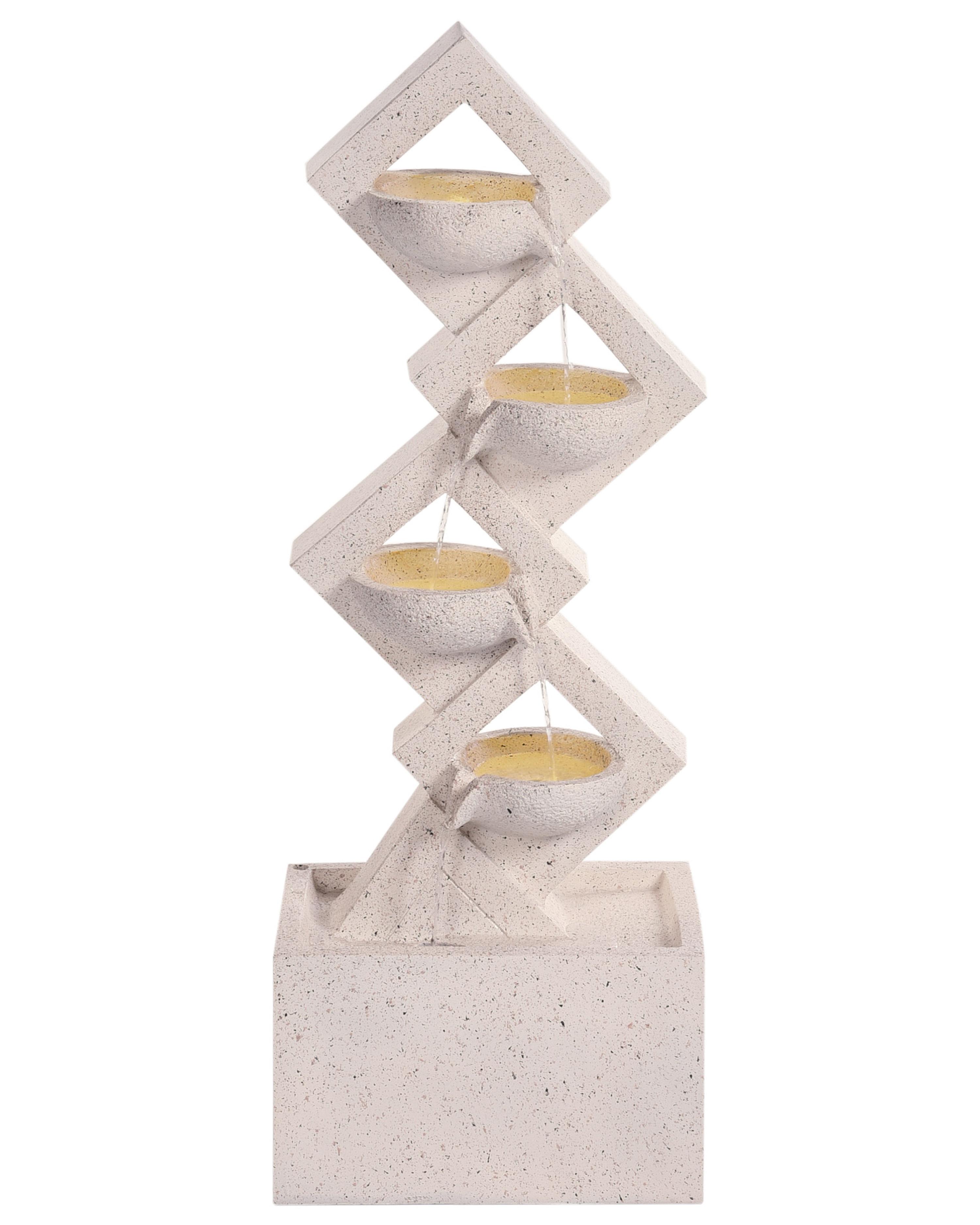 Garden Water Feature SHEGAR LED Beige