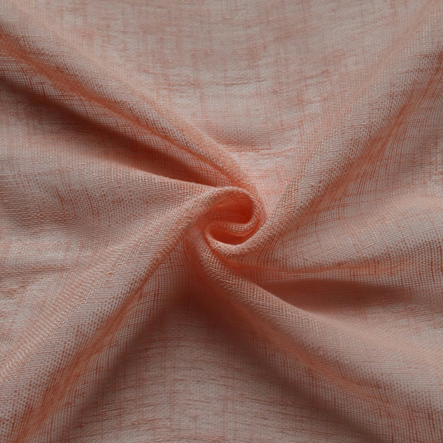 - Voilage en étamine  -  - effet lin polyester orange 140x240 cm