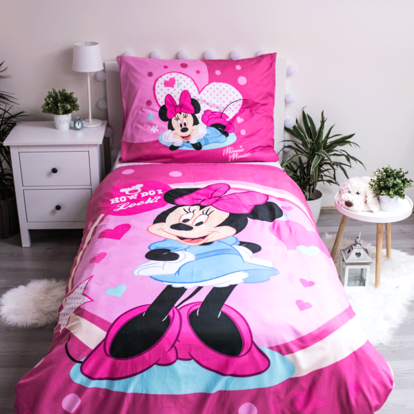 Pościel licencyjna Myszka Minnie 140x200 Jerry Fabrics
