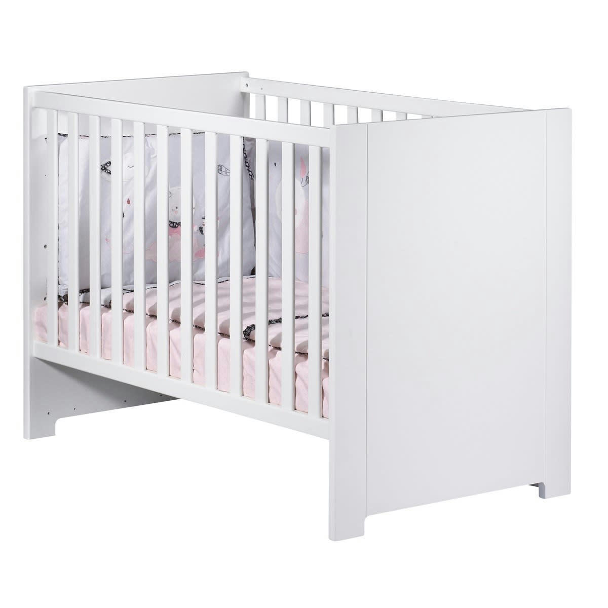 LOFT - Lit bébé 120x60 en bois blanc