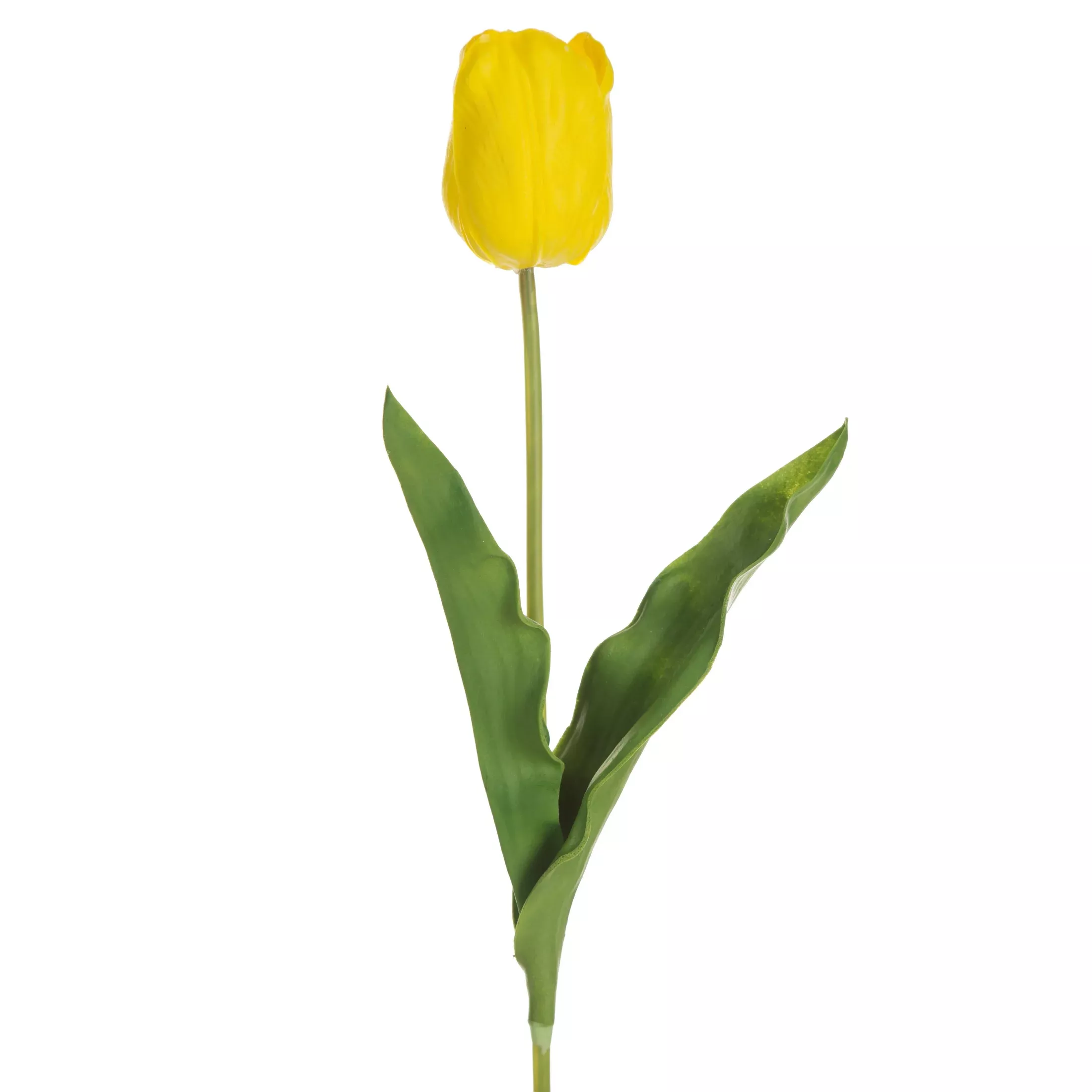 Kwiat sztuczny tulipan żółty 56 cm