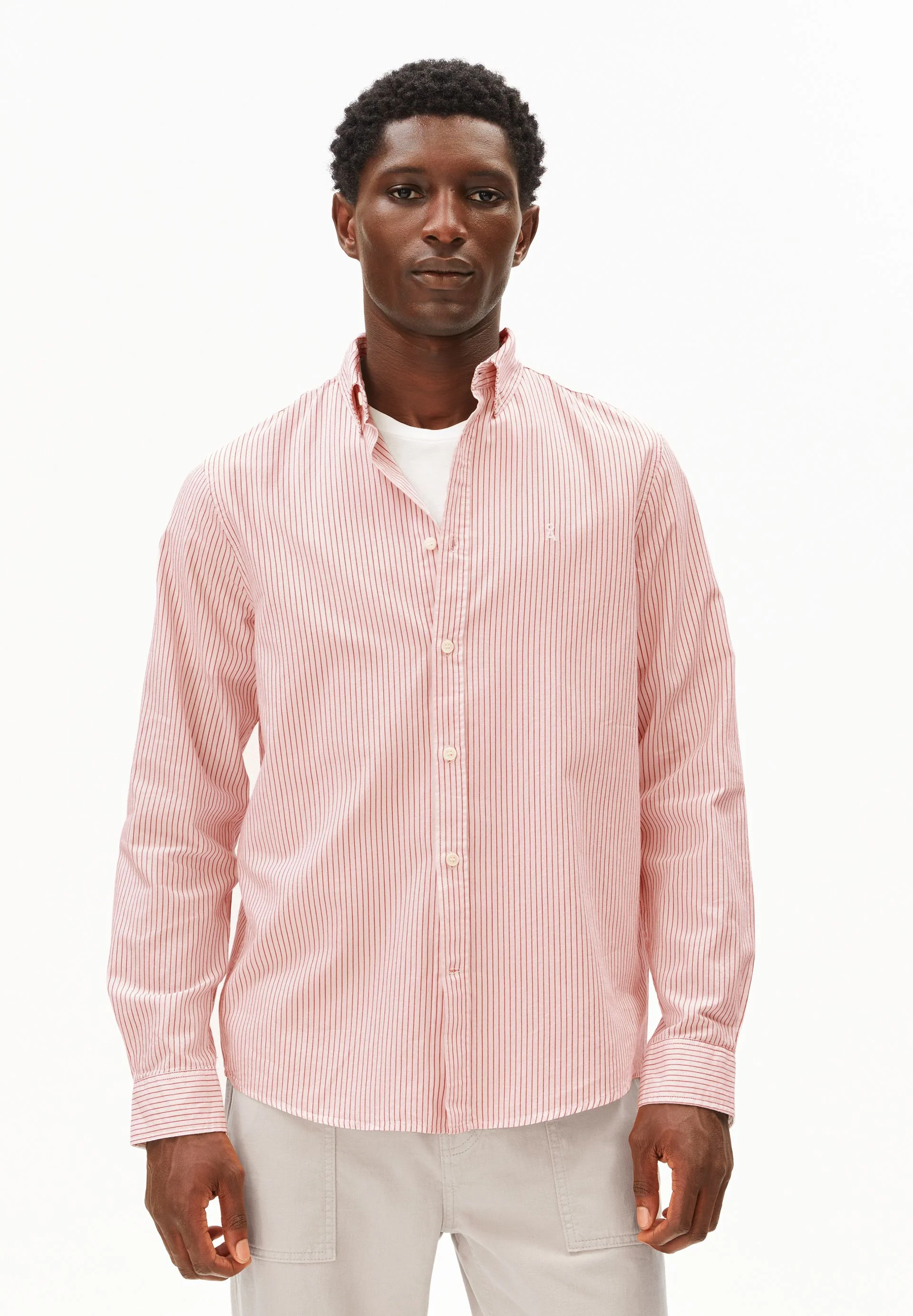 QUAASA GESTREIFTES LANGARMHEMD