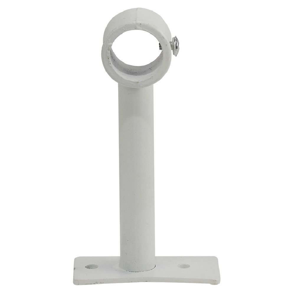 Support extensible métal blanc pour tringle à rideau Ø2xL8/16,5cm