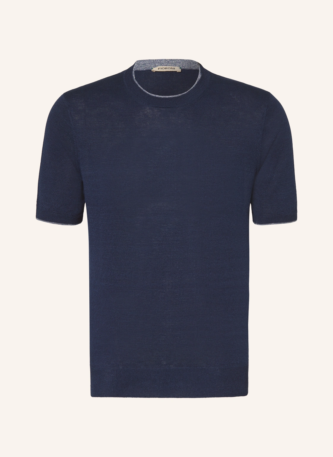 FIORONI Strickshirt mit Leinen