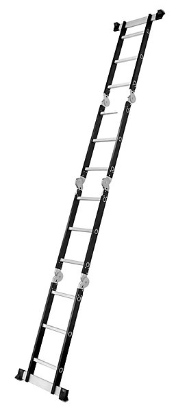 échelle universelle avec plate-forme DRABEST multifonctionnelle articulée pliante 4x3 marches 125 kg 1 pièce
