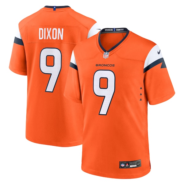 Riley Dixon Denver Broncos Nike Team Game Jersey -  Orange