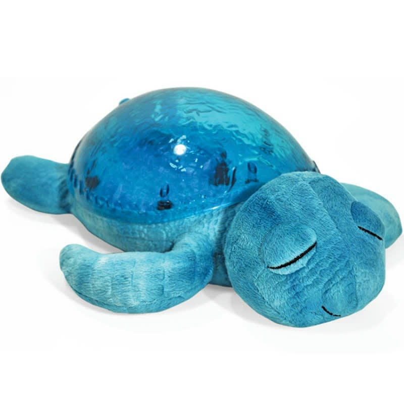 - Veilleuse peluche tortue tranquille bleu turquoise