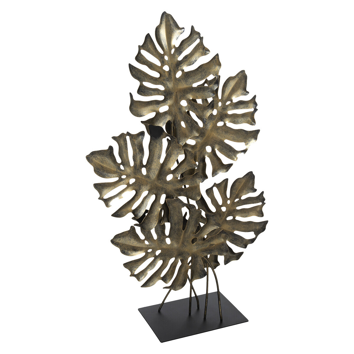 Decorative monstera leaves Copper, H.59 cm