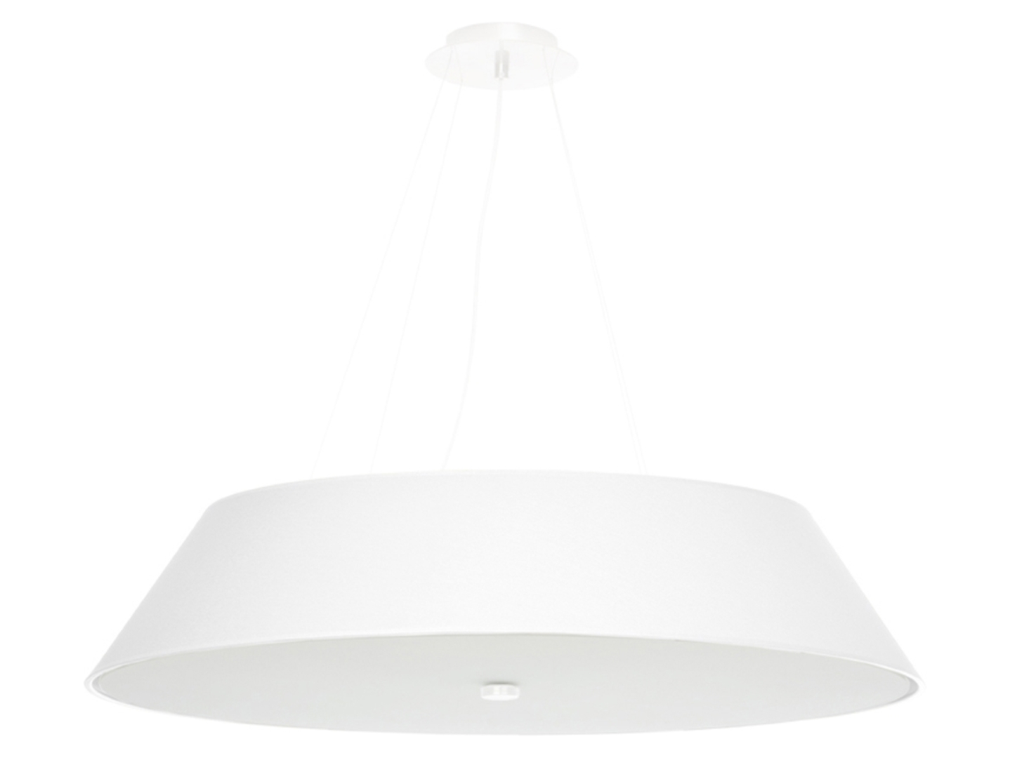 Lampa wisząca Vega 5-punktowa tkaninowa biała