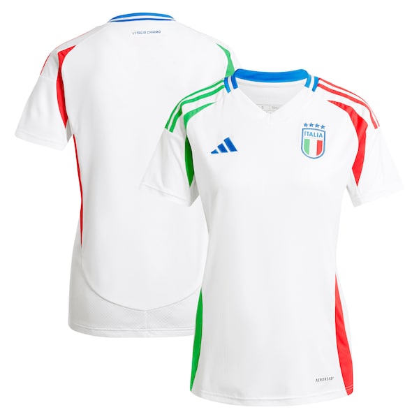 Italy National Team adidas Women's 2024 Away Replica Jersey - White