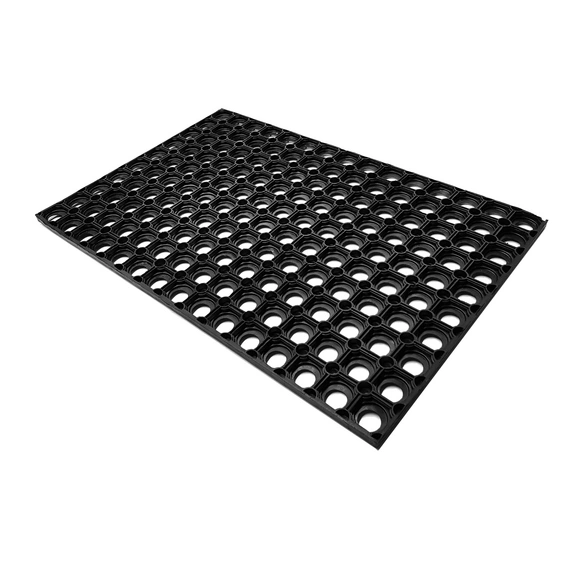 Fußmatte »Quadro light«, Höhe: 1,2 cm, Rutschfest, Gummi