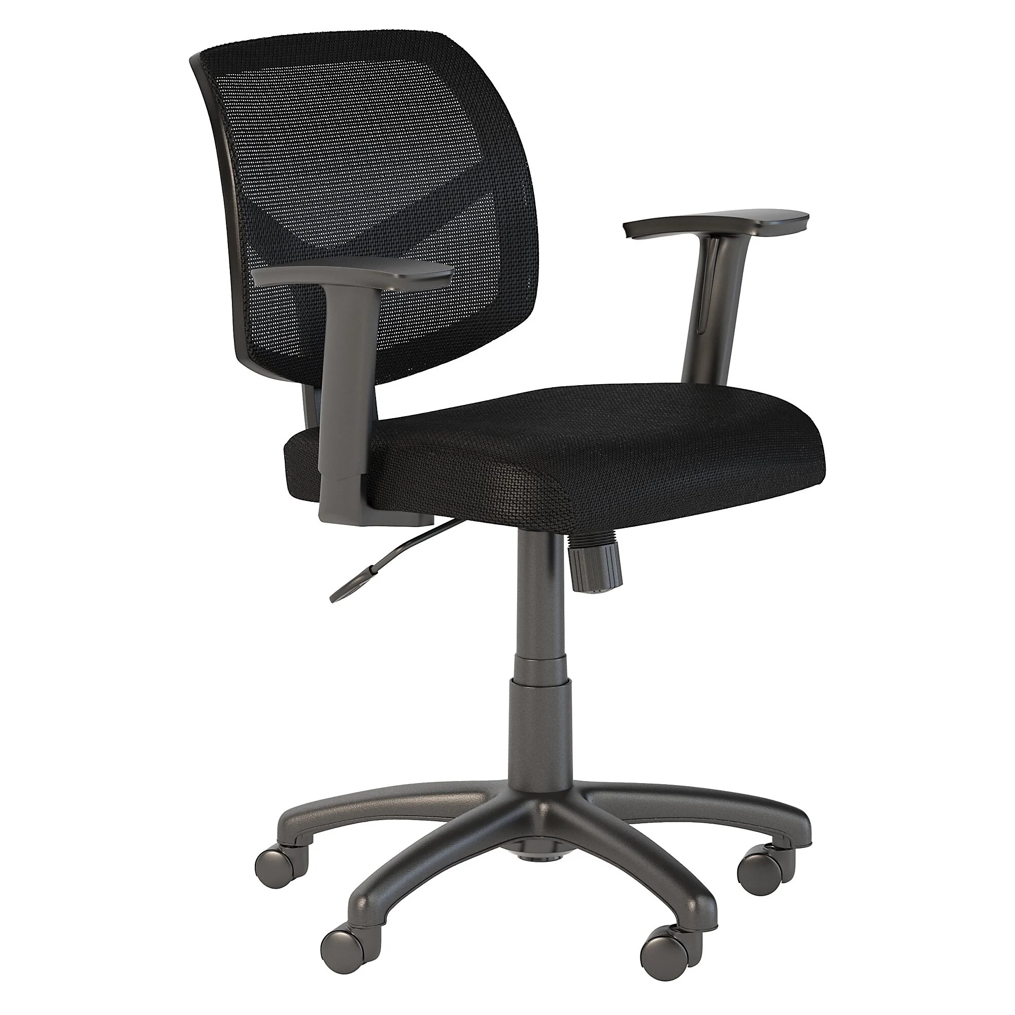 Bush Business Furniture Petite Mesh Back Office Chair in Black