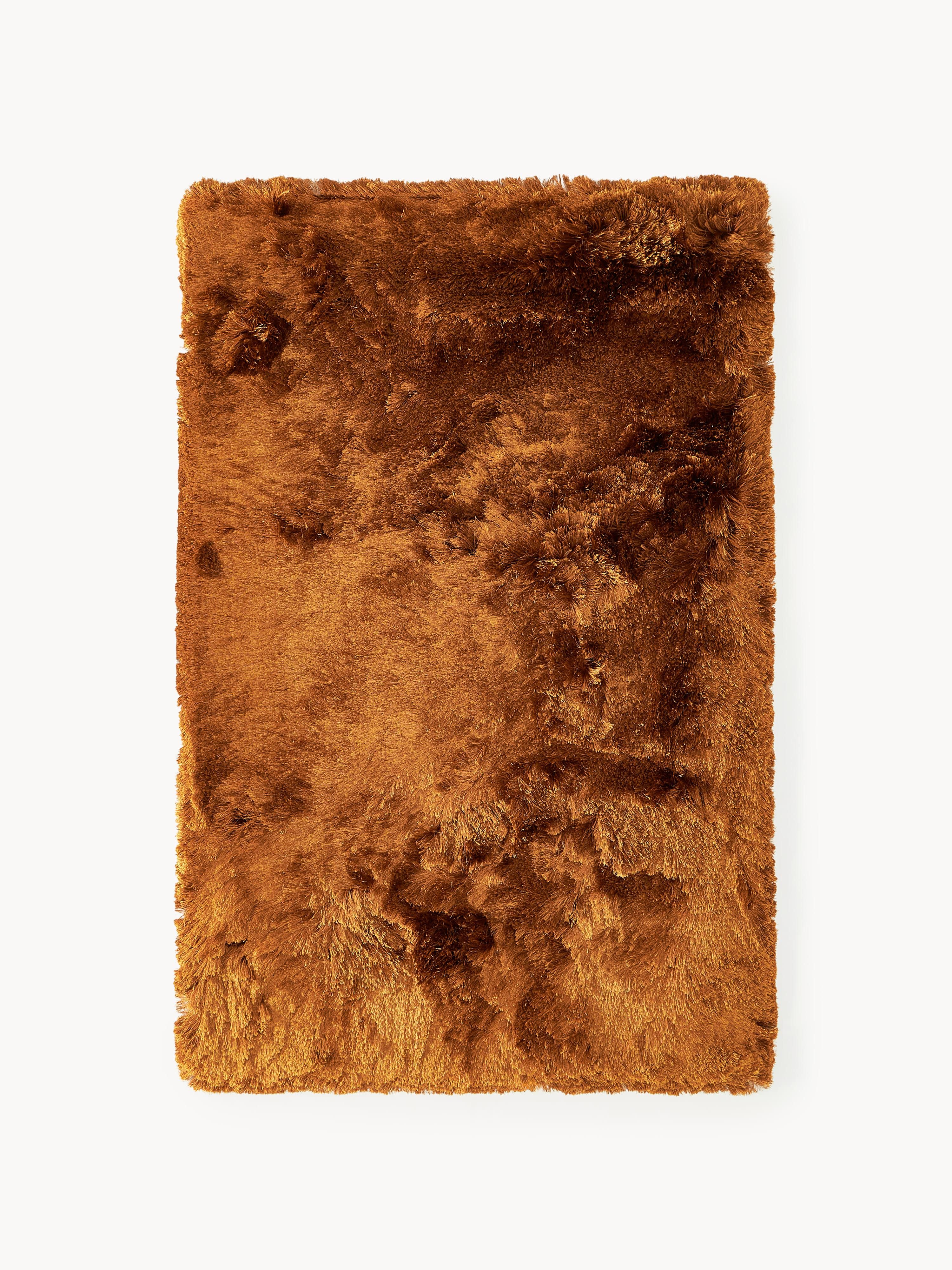 Glänzender Hochflor-Teppich Jimmy