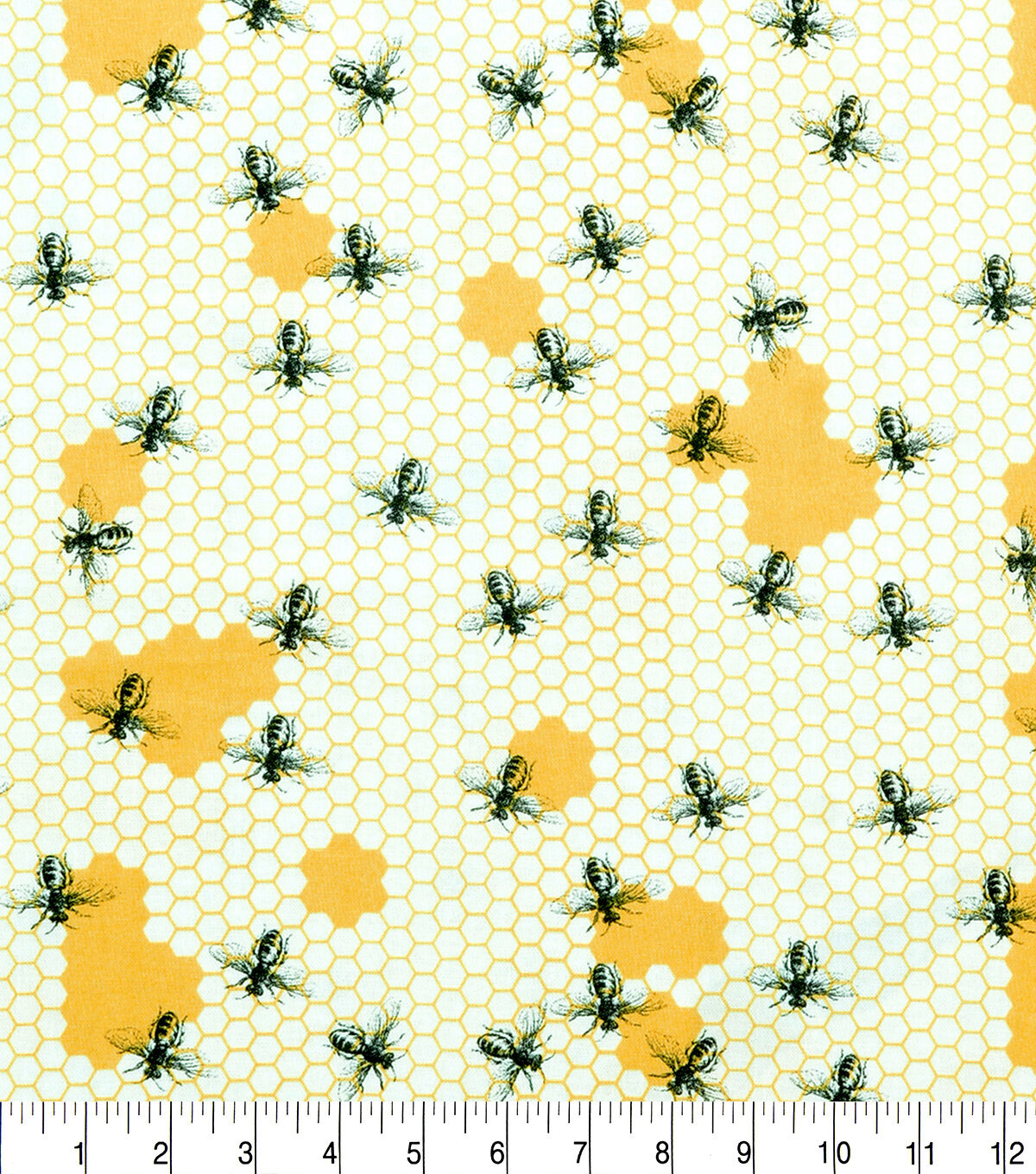 Bees on Honeycomb Quilt Cotton Fabric by Keepsake Calico