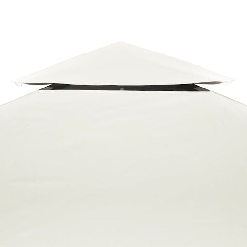 NNEVL Waterproof Gazebo Cover Canopy 310 g / m&sup2; Cream White 3 x 3 m