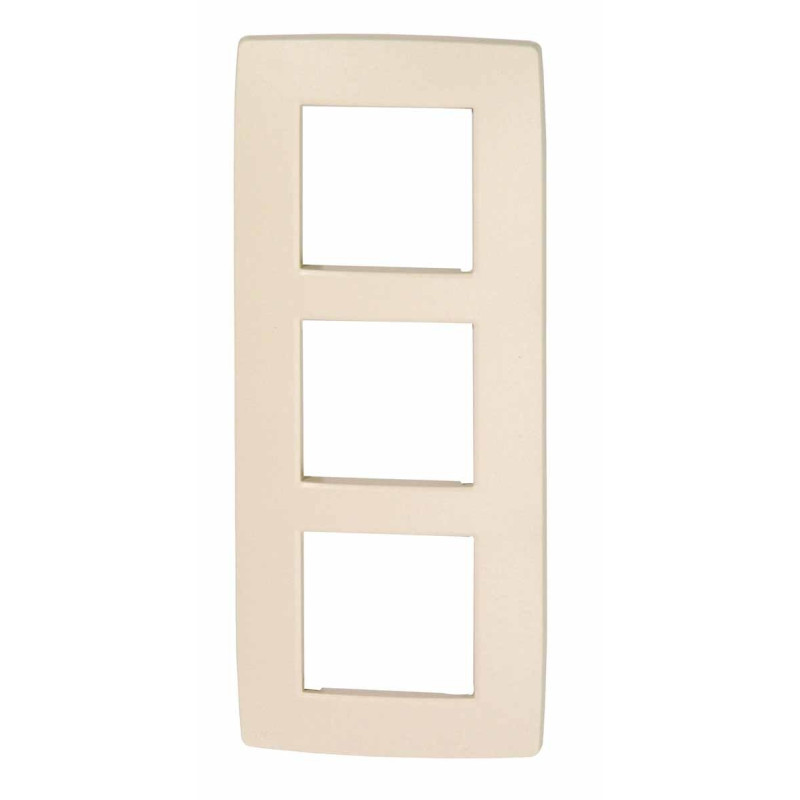 Plaque de recouvrement Intense triple verticale crème NIKO