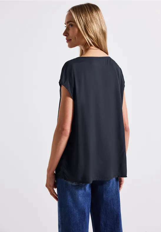 V-Neck Blusenshirt