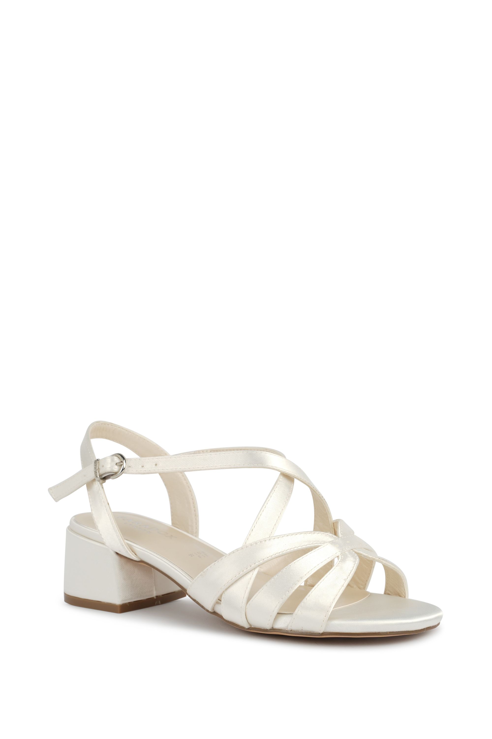 Paradox London Bethany Wide Fit Block Heel Wedding Sandals
