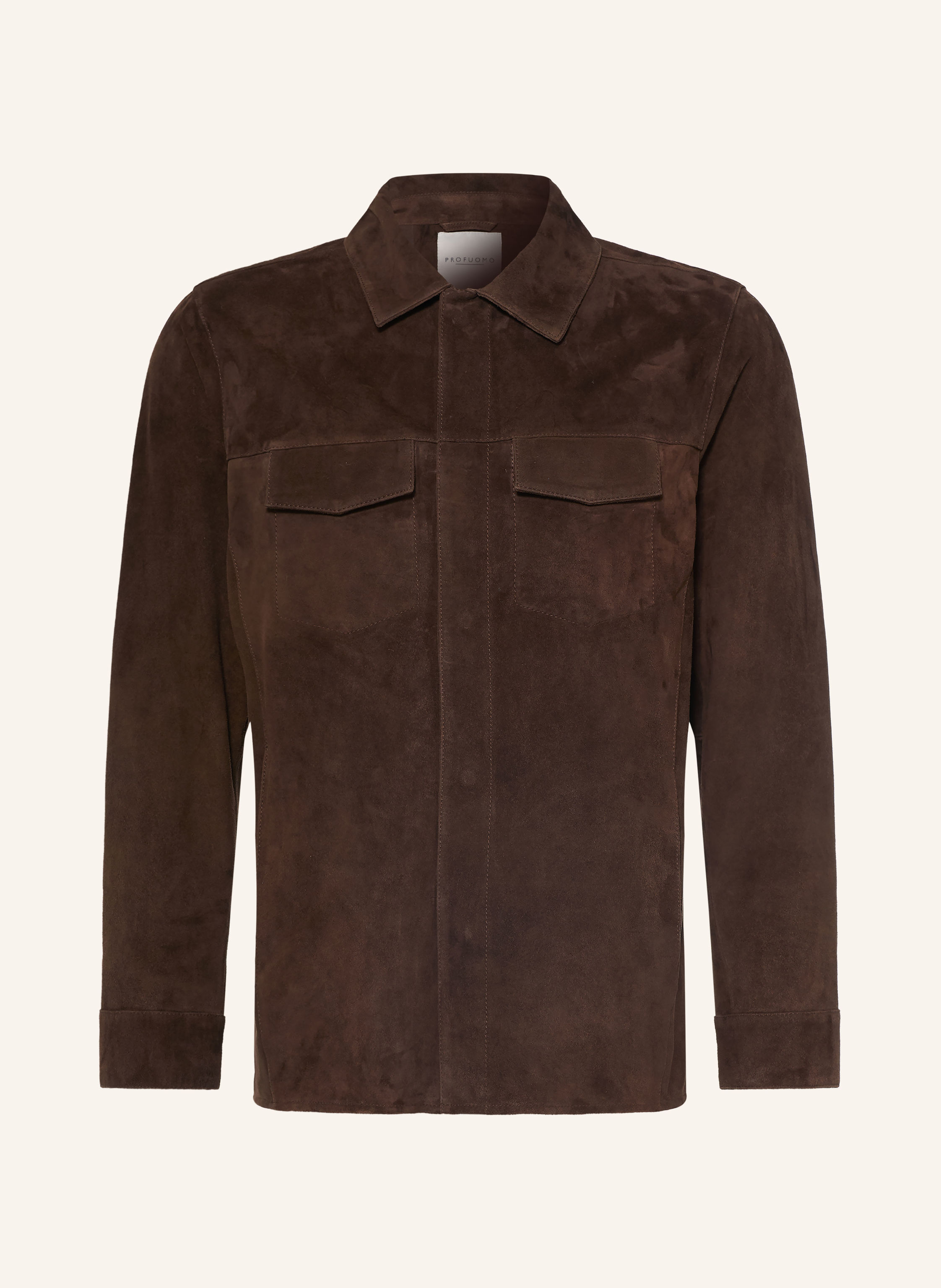 PROFUOMO Leder-Overshirt