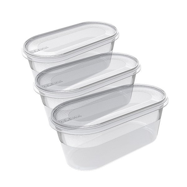 3 Boîtes pour frigidaire et congélateur 800 ml