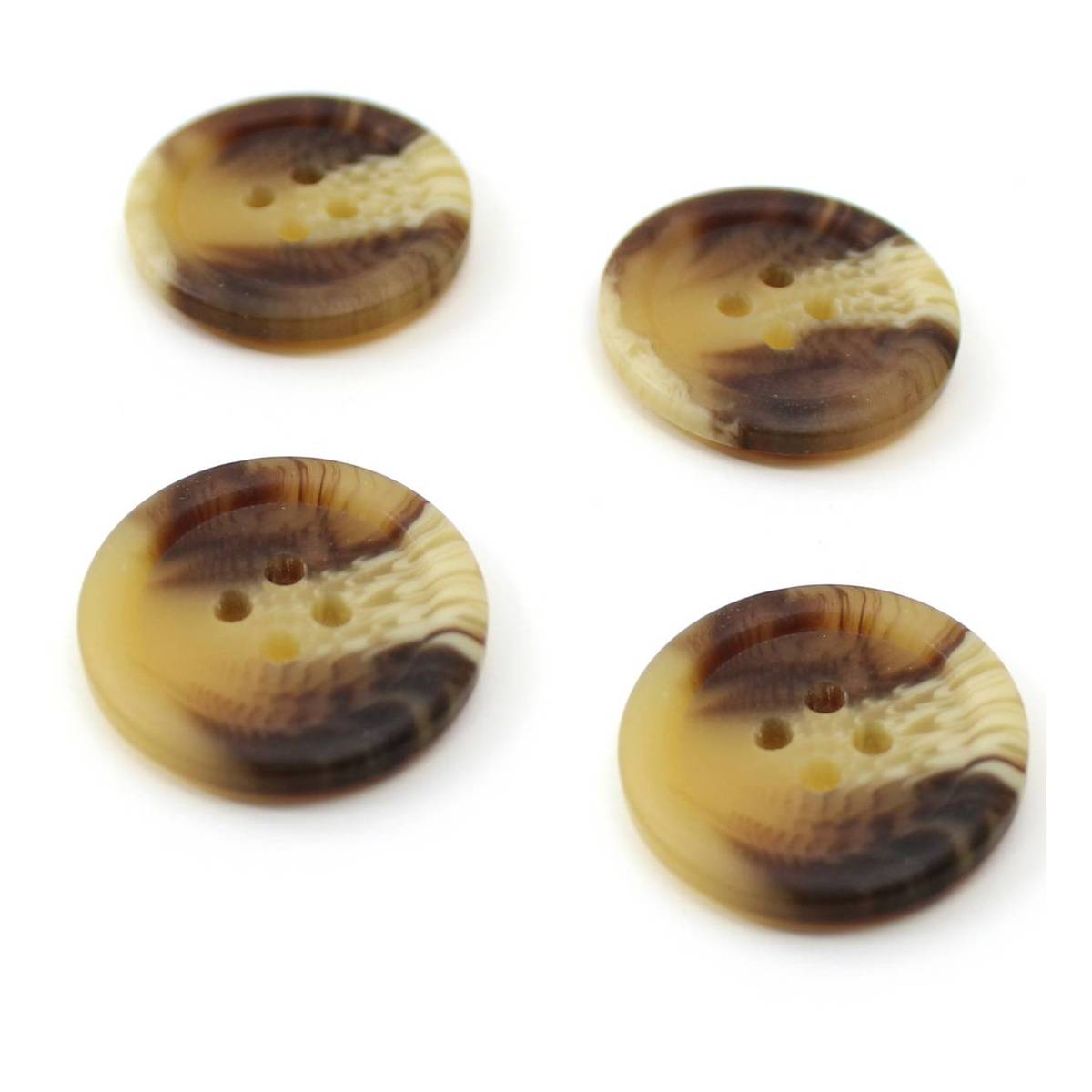 Hemline Assorted Basic Knitwear Button 4 Pack