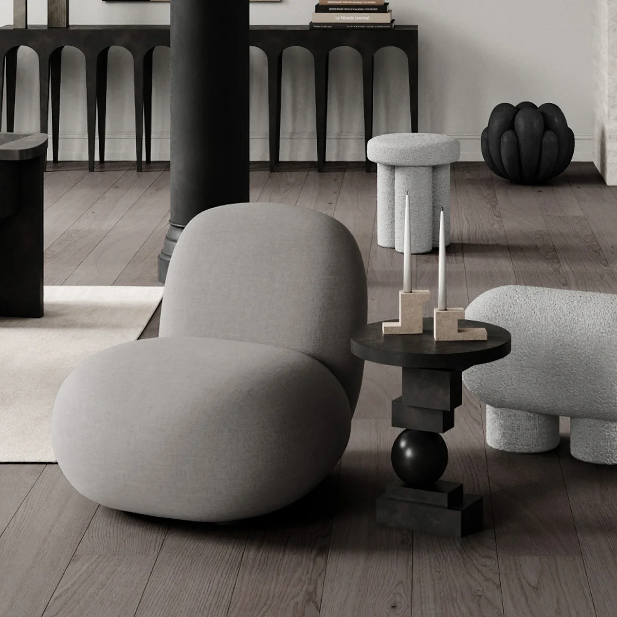 101 Copenhagen - Toe Chair Flat, Bouclé