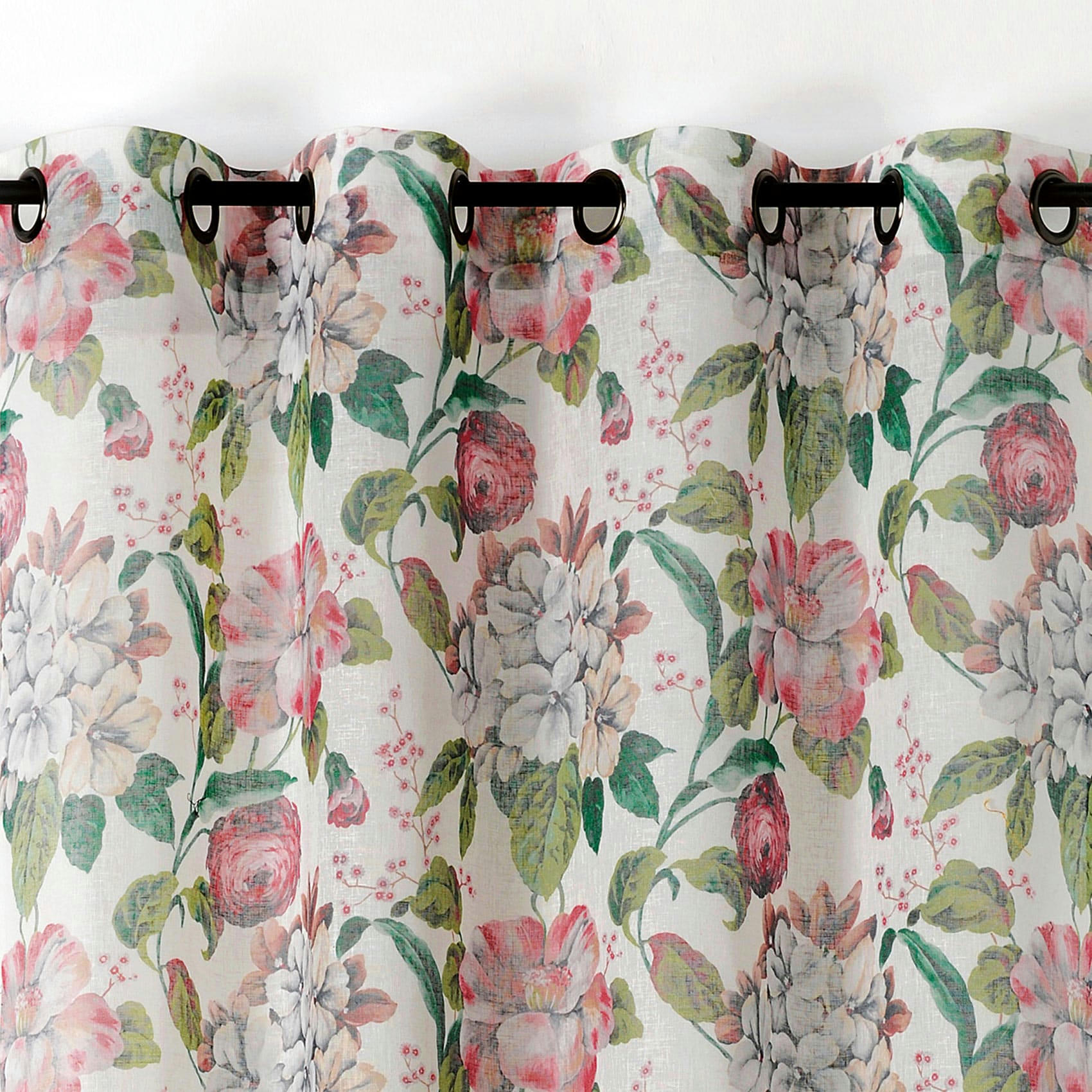 - Voilage cottage polyester ecru 150x240 cm