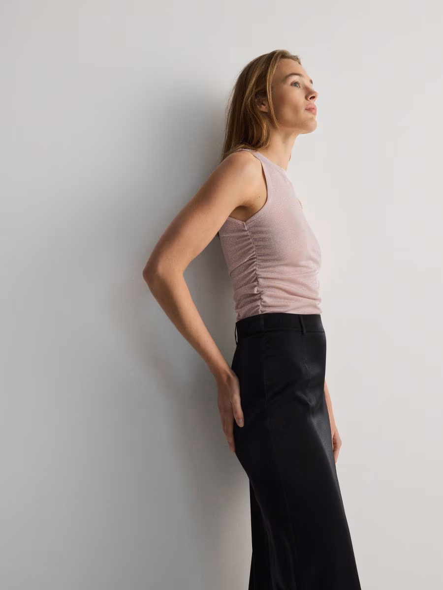 Midi Skirt With Sheen