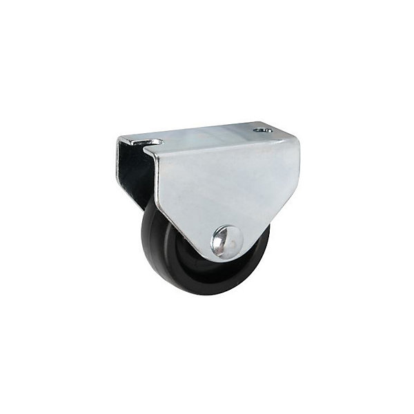 Galet noir sur platine rectangulaire 40mm - GUITEL - 75