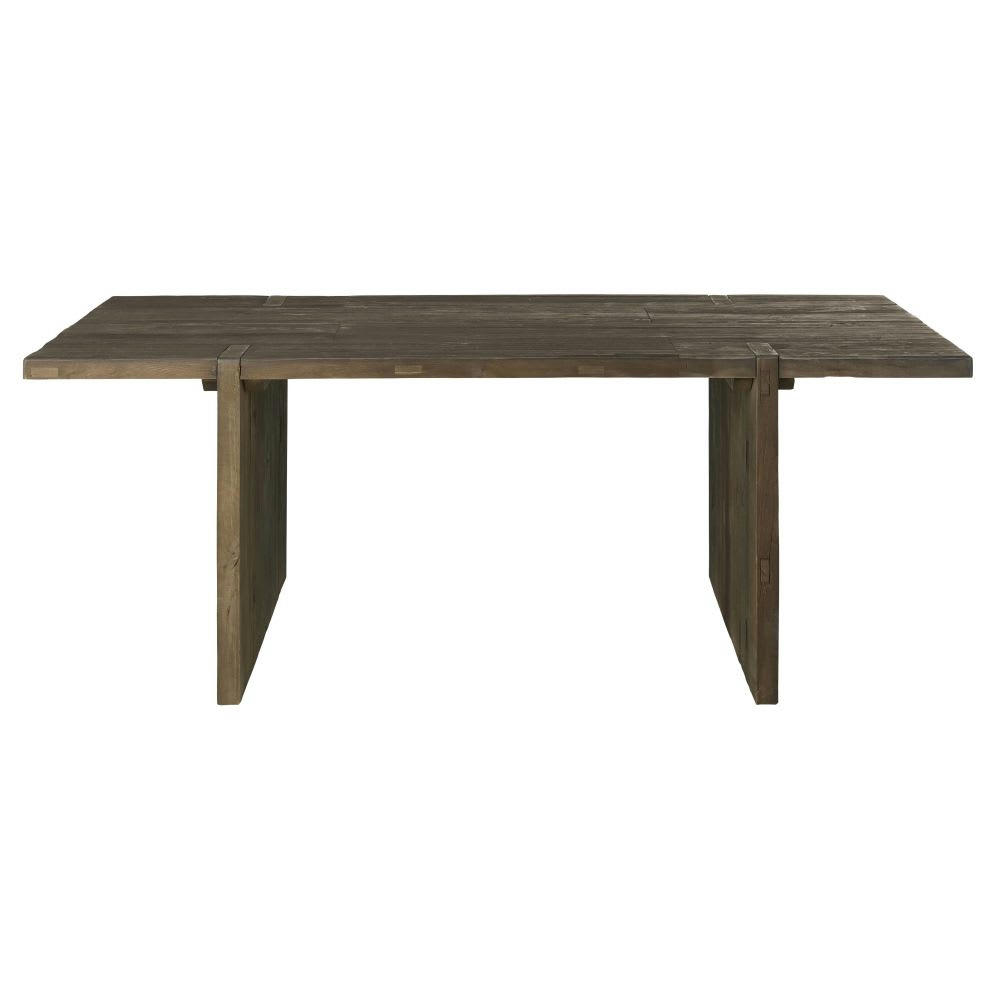 Reykjavik - Table à manger en bois d'orme recyclé 8/10 personnes L200