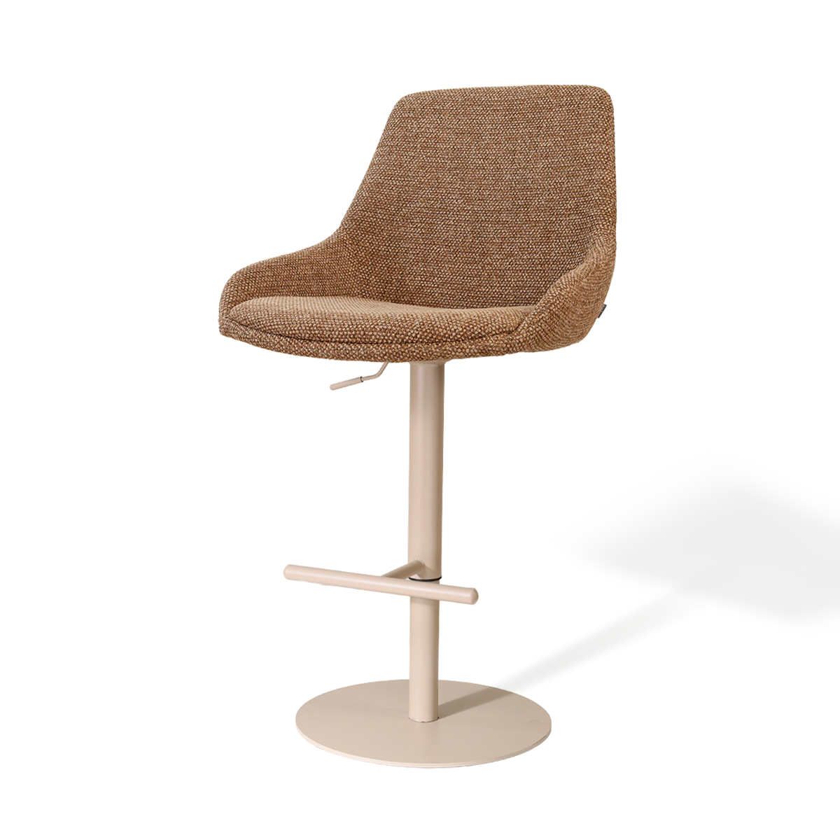Nolon Niva-Isa tulp barkruk bruin blend verstelbaar - beige poten