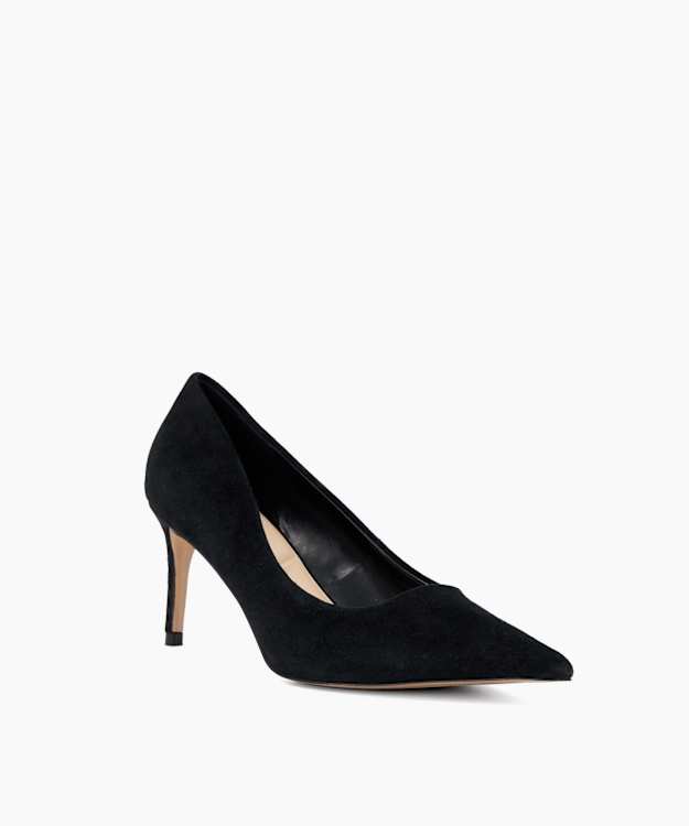 Affirming Black - Suede Court Shoes