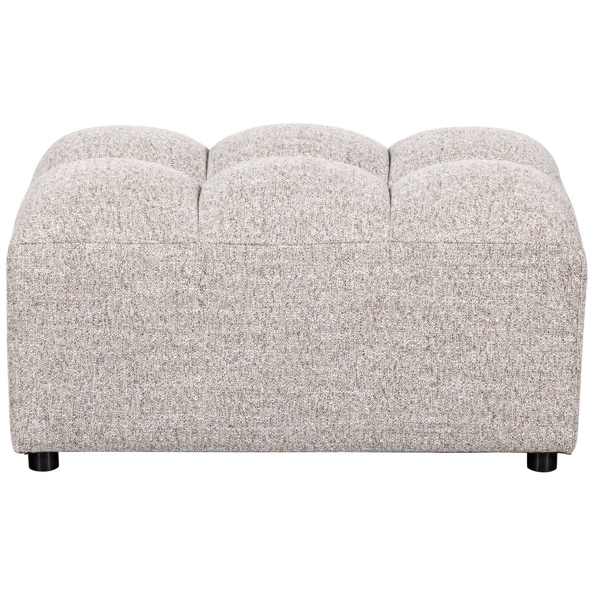 WOOOD hocker Allure - Geweven Stof - Naturel Melange