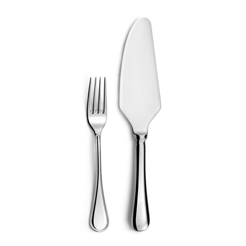 LYRIQUE - Service à dessert en Acier Inoxydable