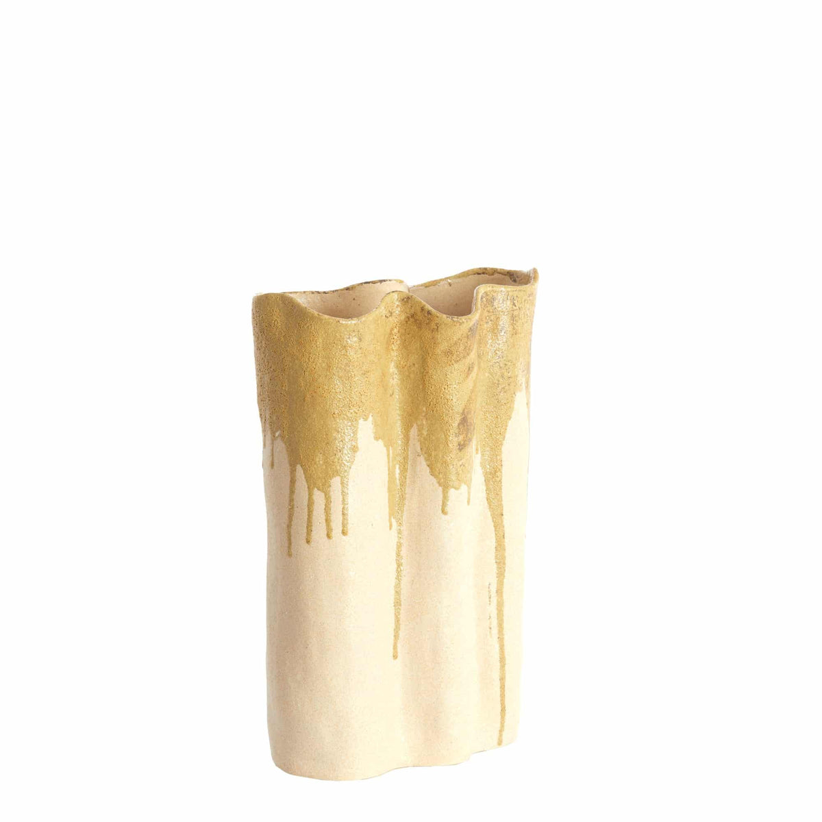 Light & Living vaas Flovilla - wit - 26x14x40cm