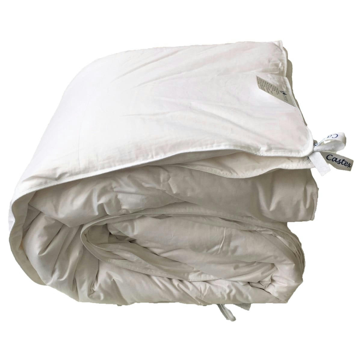 4 SAISONS - Couette naturelle 2 en 1 gonflante en duvet et coton bio 140x200 cm